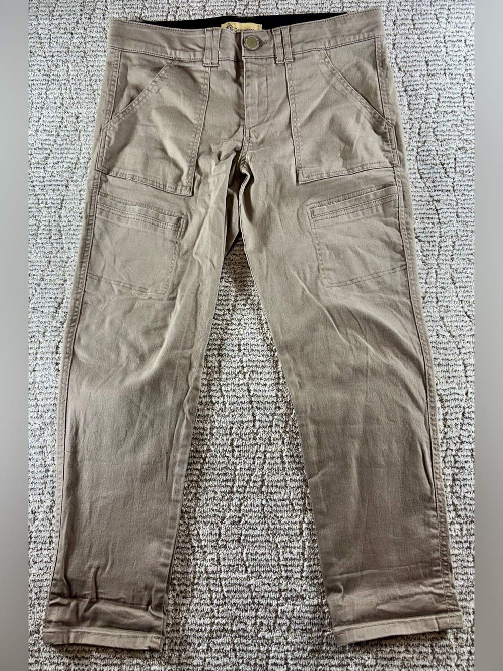 Democracy "Ab”Technology Women’s Size 8 Dark Tan Cargo Utility Pants